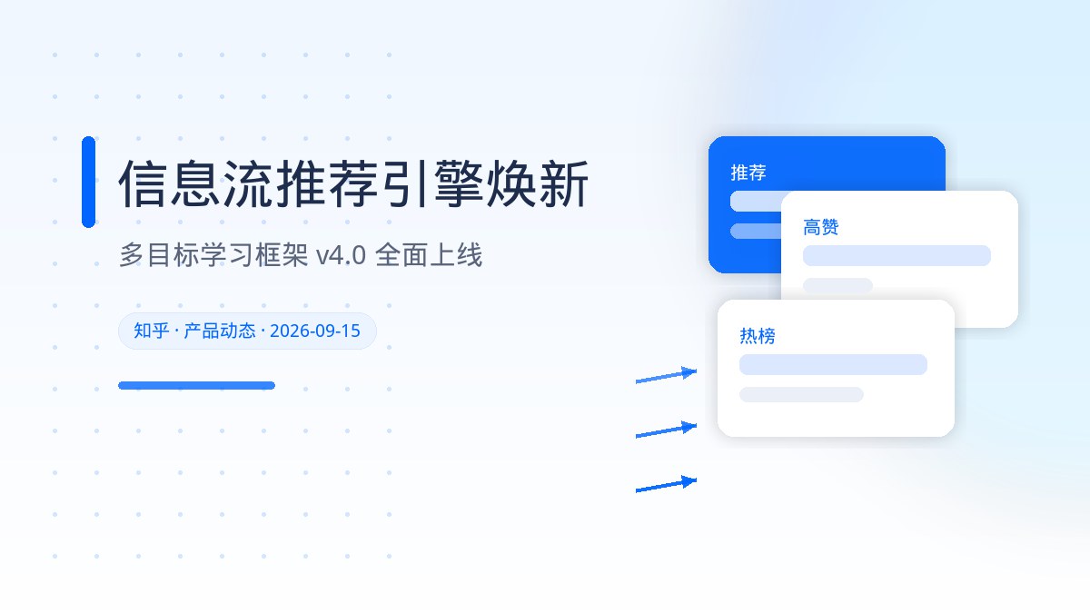 知乎信息流推荐引擎全面焕新